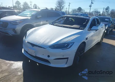 2021 Tesla Model S Plaid Tri Motor All-Wheel Drive из США, поврежденный, VIN 5YJSA1E66MF443303